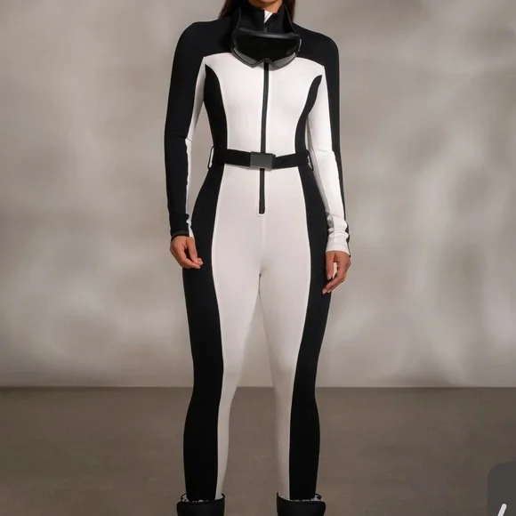 J luxe label Black and White Women's Jumpsuit - Picture 4 of 5